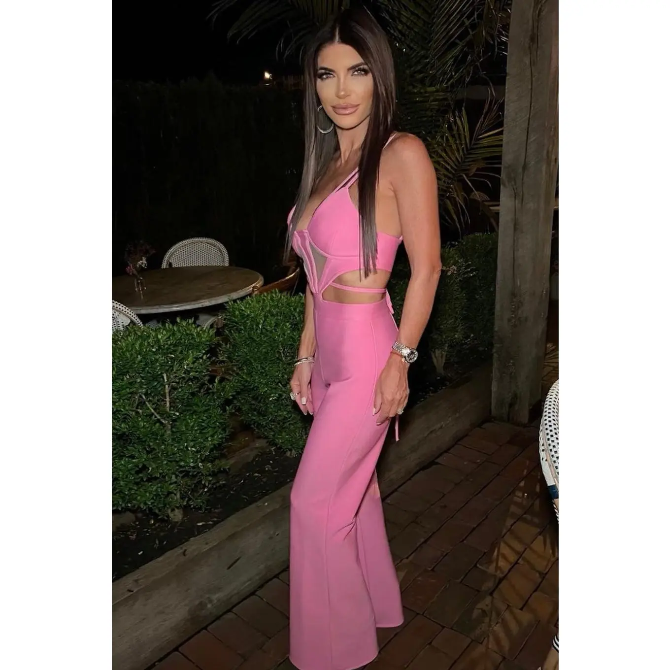 Jessica Bara Lusia Bandage Cut Out Jumpsuit As Seen On Teresa Giudice