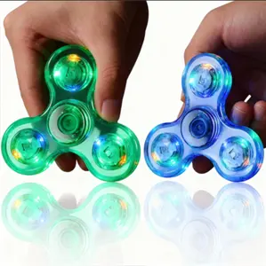 Light Up Sensory Fidget Spinner for Kids 2 Pack Glow Fidget Toys with 3 Flashing Modes Autism ADHD Relief Durable ABS Material Perfect for Classroom Prizes Personalized Gifts Relaxation Stick Solution