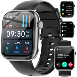 Fruit Intelligence Smart Watch Answer/Make a Call Bluetooth Smart Watch for IOS Android Men'S and Women'S Watch Black Fruit intelligence