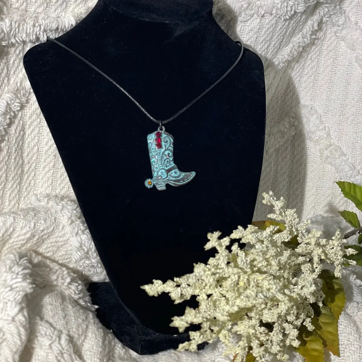 Cowboy Boot Necklace