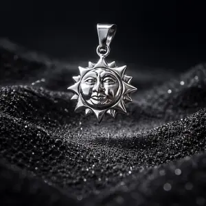 .925 Sterling silver Sun Pendant