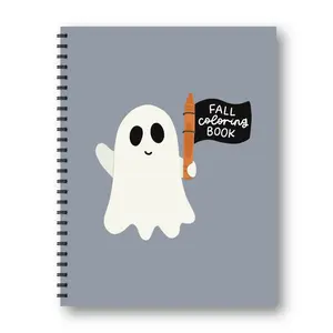 Fall Coloring Book - Simple Adult Coloring Book for Fall and Halloween