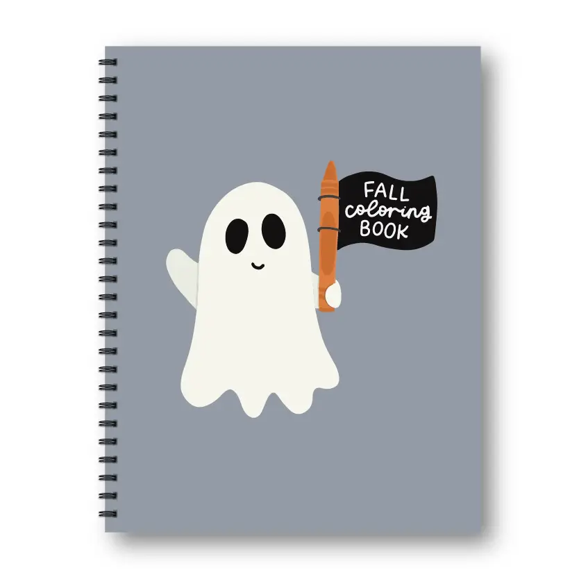 Fall Coloring Book - Simple Adult Coloring Book for Fall and Halloween