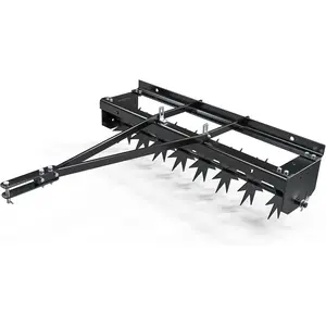 OEDRO 32" Lawn Aerator Tow Behind with Universal Hitch for Spike Aerator Black Efficient Lawn Care Solution