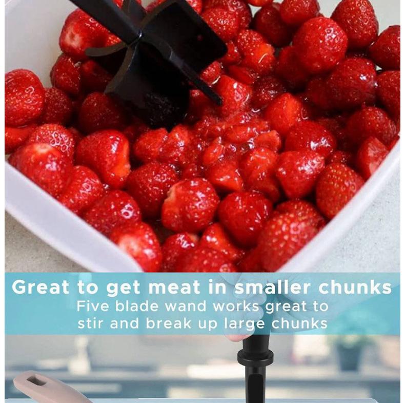 Meat Chopper, Multifunctional Heat Resistant Meat Masher for Hamburger Meat, Nylon Hamburger Chopper Utensil, Meat Ground, Non Stick Mix Chopper, Mix and Chop Meat Masher Tool