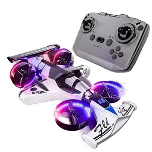 Kids Gift 2in1 RC Drone Car Toy for Boys Outdoor Play Remote Control Flying Toys