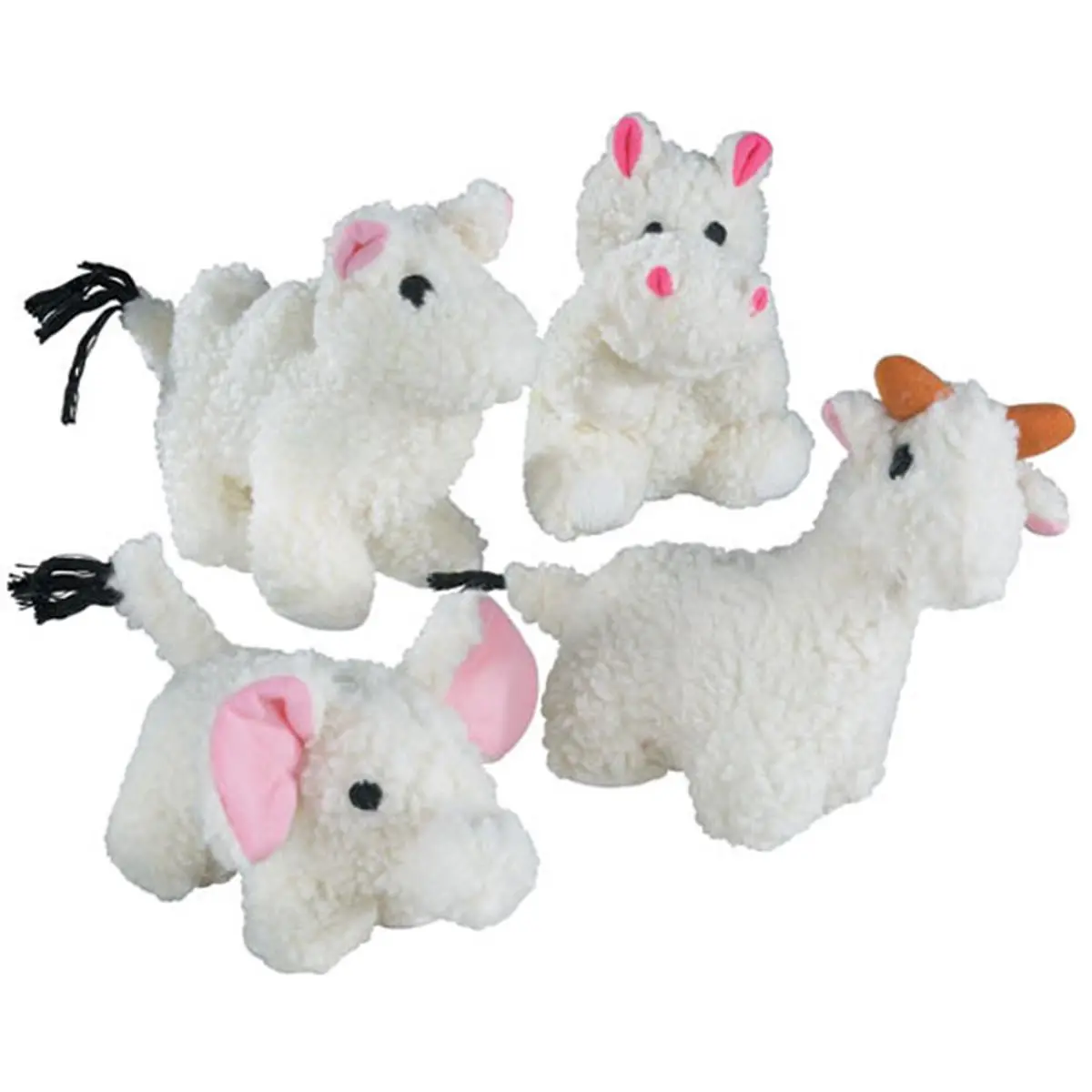 Pet Pals ZW263 12 Zanies Fleecy Friend Toy Elephant 7.5 In