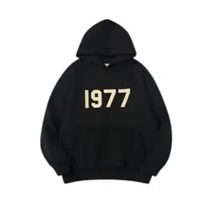 1977 Basic Hoodie Black Sweatshirt Unisex Tracksuits Fleece High-End Street Hip Hop Men Women Sports Casual Trousers Streetwear Womenswear Tops Pullover Motocross Long Sleeve