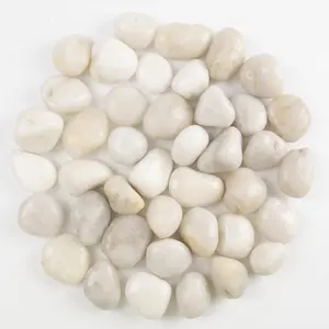 20lbs River Rocks - 1-2Inch Decorative Rocks for Potted Plants, River Rocks for Aquariums, and White Rocks for Landscaping (Weight : 20 LB, White)