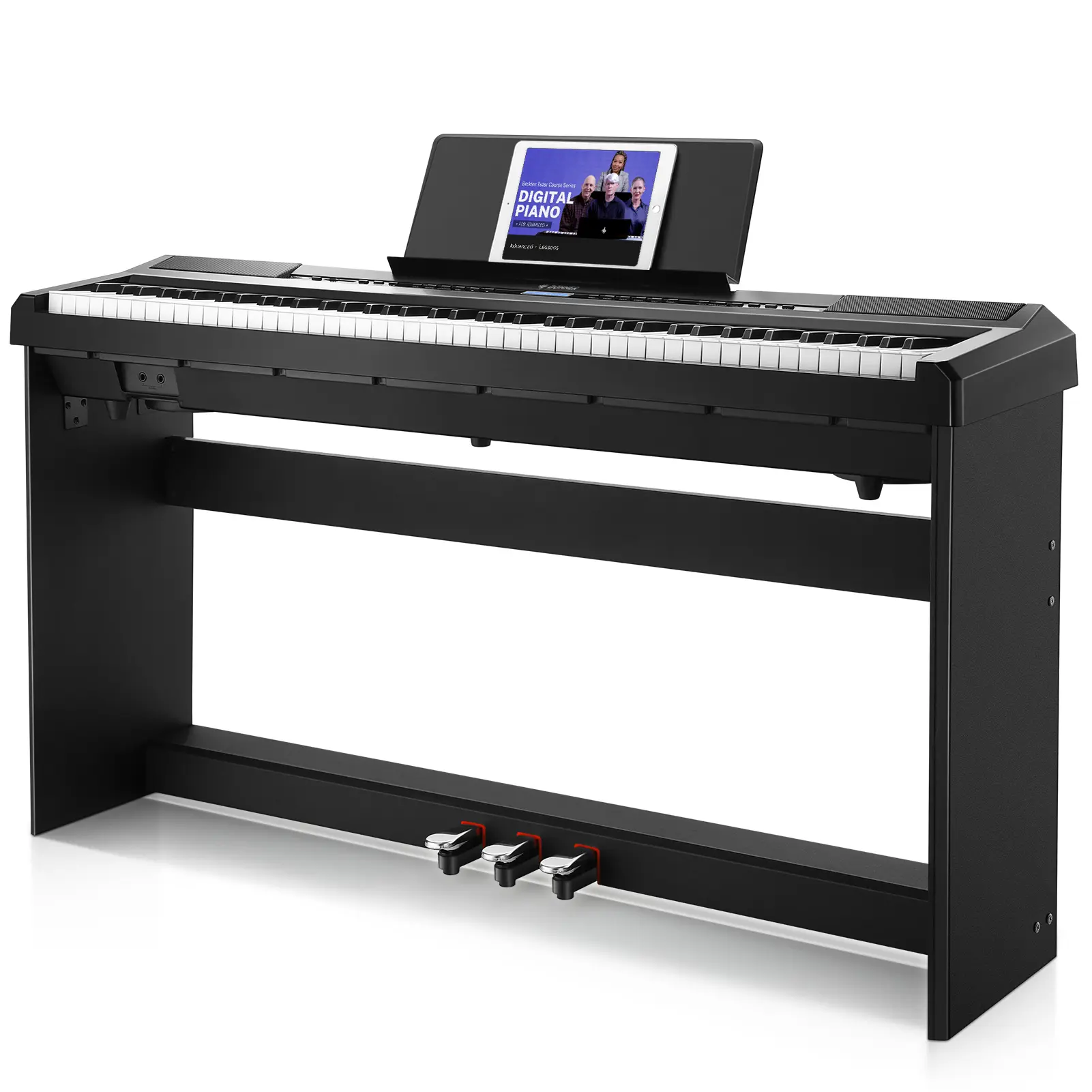 Donner DEP-20 88-Key Portable Weighted Digital Piano Keyboard with Furniture Stand, 3-Pedal Set Donner DEP-20 88-Key Portable Weighted Digital Piano Keyboard with Furniture Stand, 3-Pedal Set