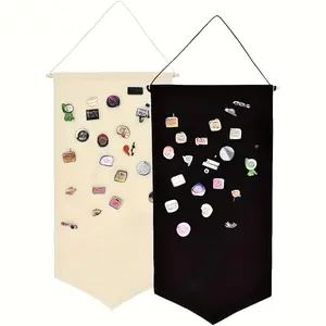 Boho Badge Display Board, 1 Count Brooch & Medal Collection Wall Hanging Organizer, Decorative Pin Board for Home Office School, Wall Ornaments