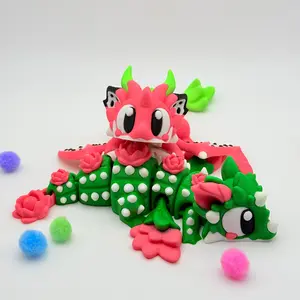 Grand Munchkin Dragons | 3D Printed | Articulated Collectible for Desk Decoration Fruit Nature
