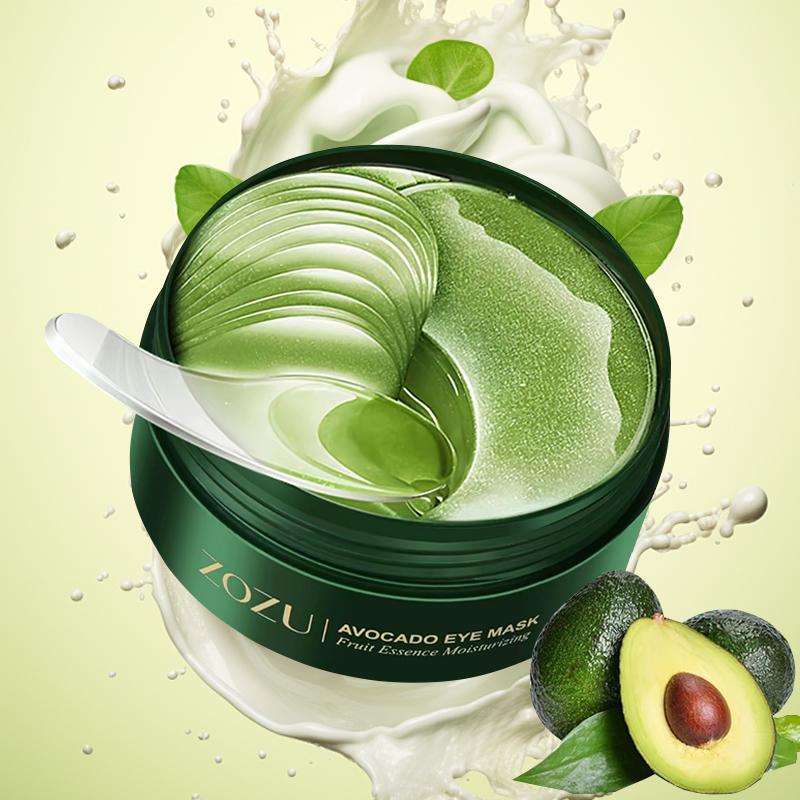 Avocado Moisturizing Eye bagMask,60pcs/set Under Eye Mask, Eye Care Product for Dark Eye Bags, Skin Care Gift Moisturizer Hydrating Comfort