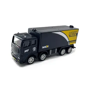 Simulation Transporter Container Truck, Freight Vehicle for Kids, Children Semi Truck, Pull Back Car Model, Educational Toy for Boys, Game Gift, Play, Truck Stuff