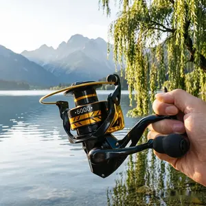 Rooblinos Precision META Spinning Reel,5+1 Stainless Steel Bearings,24kg Max Drag,Ultra Smooth,Corrosion Resistant,Freshwater Saltwater,Lightweight High Strength,Aluminum Spool,Durable Gears,Long Cast Fishing Equipment