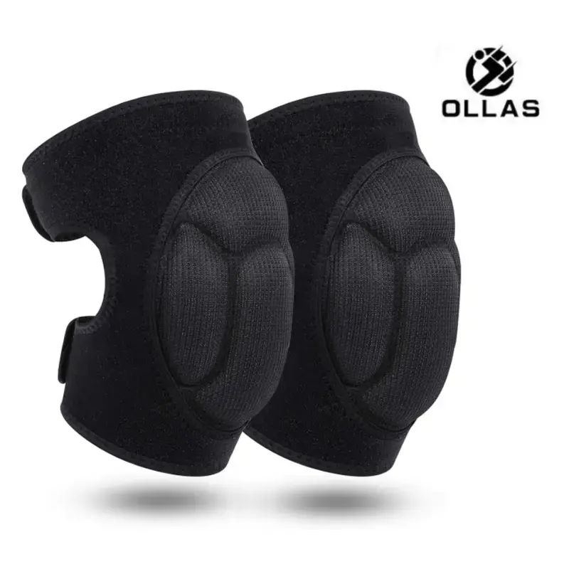 Adult Knee Brace for Daily Use, Breathable Support Knee Sleeve with Stable Side Splints, for Running Cycling Workout Basketball Tennis Hiking Knee Protector, 1 Pair (Black)