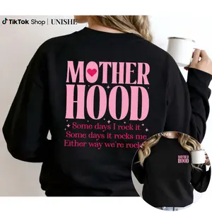 Comfy Graphic Sweatshirt for Moms – Sarcastic Mom Quote, Relaxed Fit Long Sleeve Top