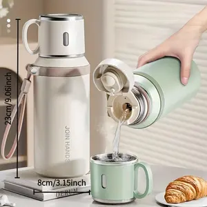 1pc316StainlessSteelVacuumInsulatedSportsWaterBottlewithLid,TeaFilter&Handle,600ml/20ozPortableCoffeeCupforOutdoor,Travel,Office&Students-PerfectHolidayGiftforHalloween,NewYear,Mother'sDay&GrandparentsDay,CoffeeTrave