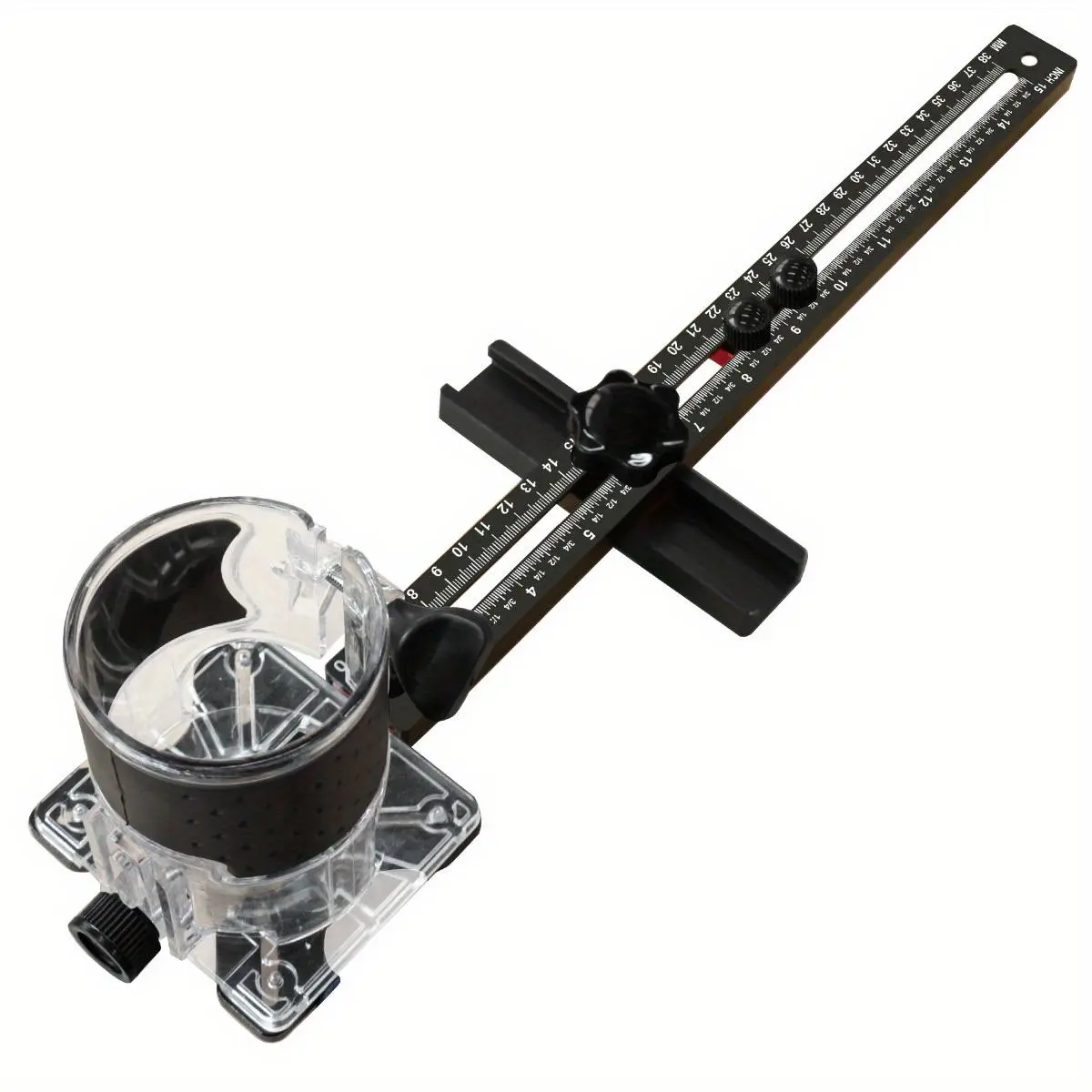 3 in 1 Router Milling Groove Bracket, Woodworking Cutting and Milling Circular Auxiliary Tool, Aluminum Router Base, Power Tool Accessories