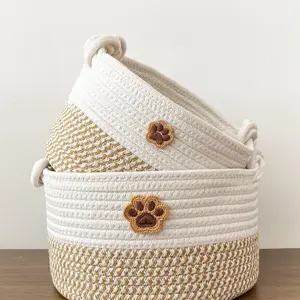 Adhesive Plush Dog Toy Storage Basket, Spacious Pet Storage Box, Foldable Multipurpose Organizer, Sturdy Handle, Easy to Clean