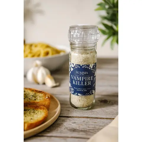 Vampire Killer Garlic Salt — Small Batch Handcrafted Garlic Seasoning | Coarse Sea Salt Blend | Steak Seasoning | Vegan Gluten-Free | Woman Owned