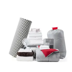 Fully-Loaded - Twin XL Dorm Bedding + Essentials Package - Ultimate Gray/Scooter Red Color Set