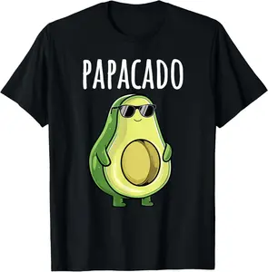 Pregnancy Announcement Shirts Men Dad Funny Papacado Casual Short Sleeve Cotton T-Shirt