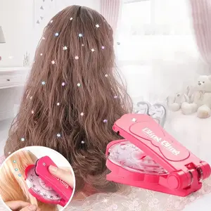 Hair accessory hair styling set Over 100 kinds of colorful glitter and diamonds | No heating required, suitable for all hair types! Ideal birthday gift for girls (for hair/clothing/accessories)