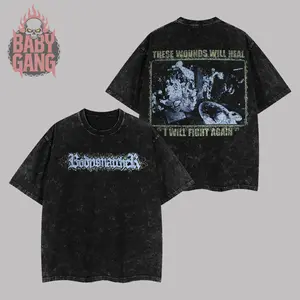 [Baby Gang] Bodysnatcher V5 - HELL IS HERE, HELL IS HOME Tour 2026 - Chaos & Carnage 2026 Heavy Metal Washed Tee Bodysnatcher Tour 2026 Deathcore Unisex Oversize Rock Band Cotton Gift For Rock Music Lovers Vintage Fan Merch
