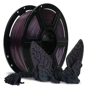 Flashforge  Abyssal Red Gradient Rapid PLA Filament 1.75mm +/- 0.02mm Burnt Titanium to , Max 500mm/s High Speed Printing, 3D Printer Filament 1kg(2.2lbs), Changing Colors with Light