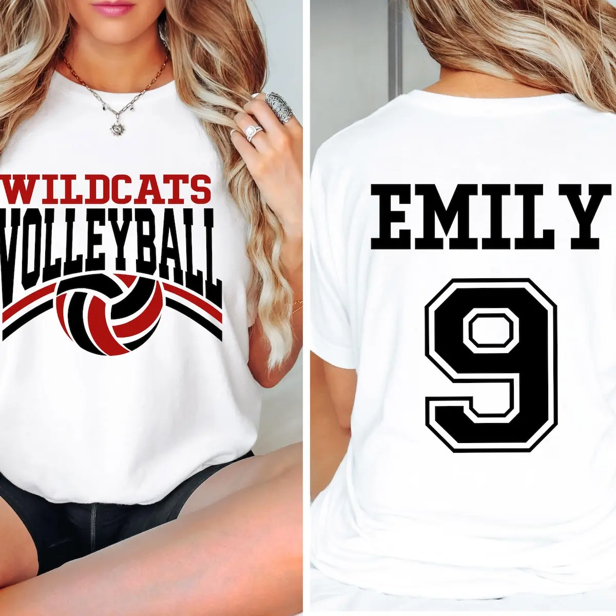 Custom Volleyball Team Name/Number Shirt - Mom/Team/Game Day Tee - Cheer Shirt