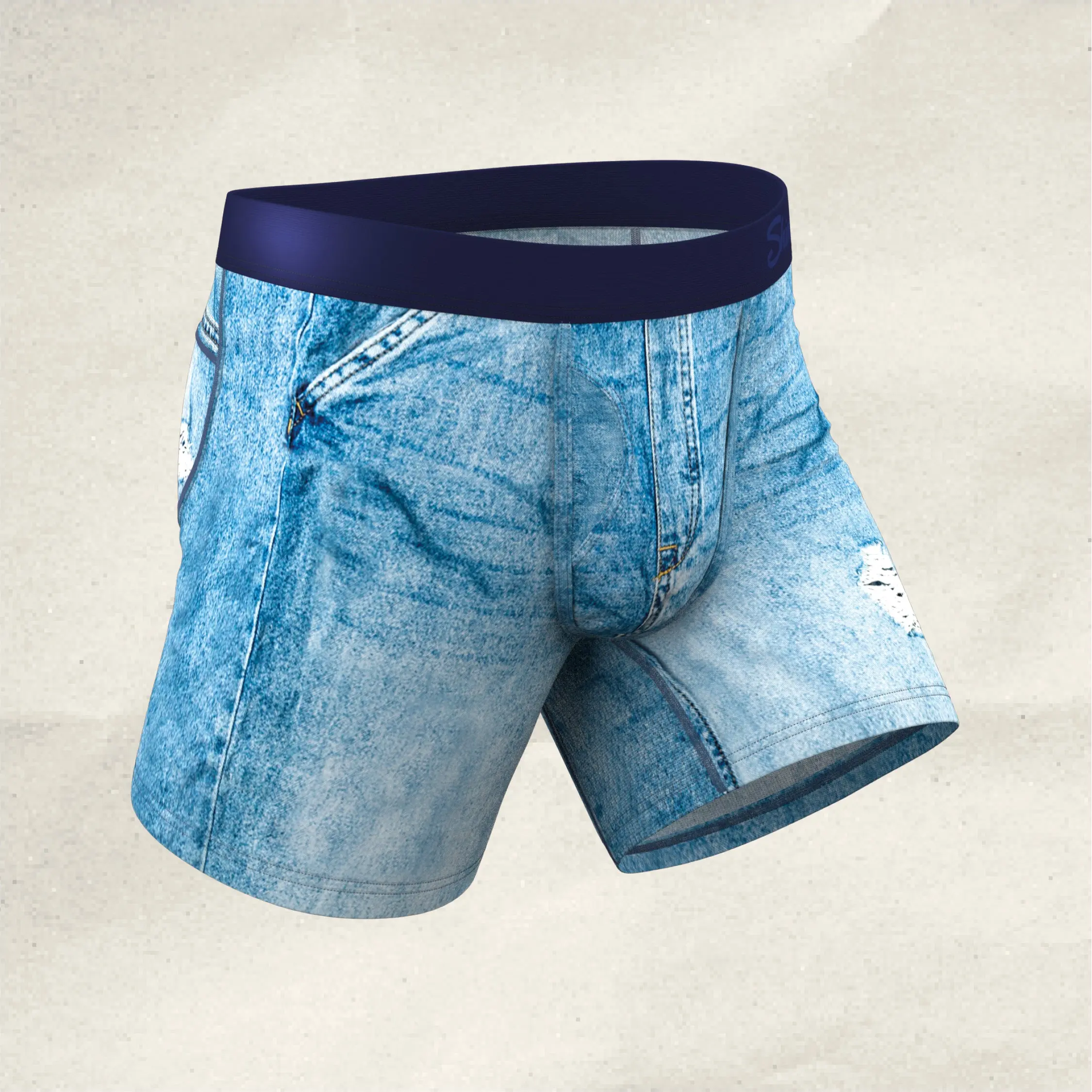 The Never Nude | Shinesty Denim paradICE™ Cooling Ball Hammock® Pouch Underwear