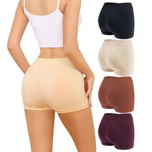 LEVAO Seamless Boyshort Underwear for Women Full Coverage No Show Boxer Brief Panties Soft Stretch Comfortable