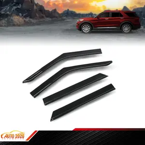 Window Deflectors Visors Vent Shade Rain Guards Fit For Ford Explorer 2020-2025