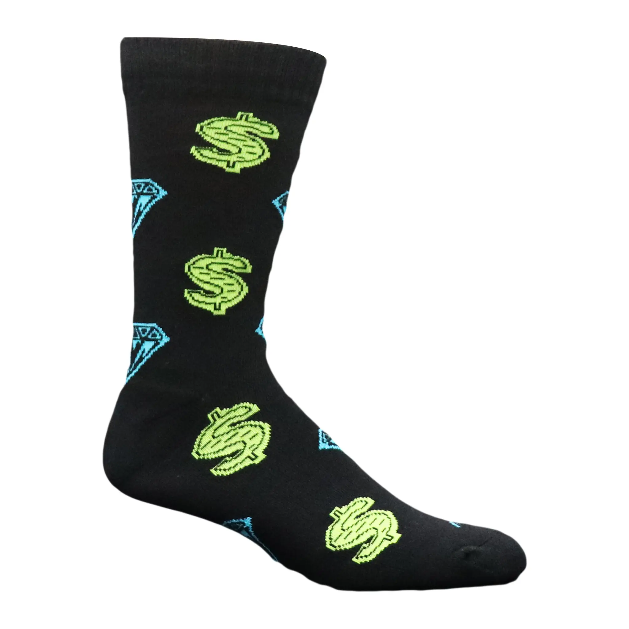 Diamonds and Dollars Crew Socks