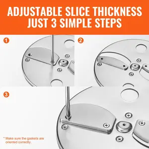 VEVOR Electric Vegetable Slicer, 4 in 1 Multifunctional Food Cutter, 200W Vegetable Chopper for Slicing Shredding Dicing and Slitting, with Cut-Resistant Gloves, for Commercial and Home Use