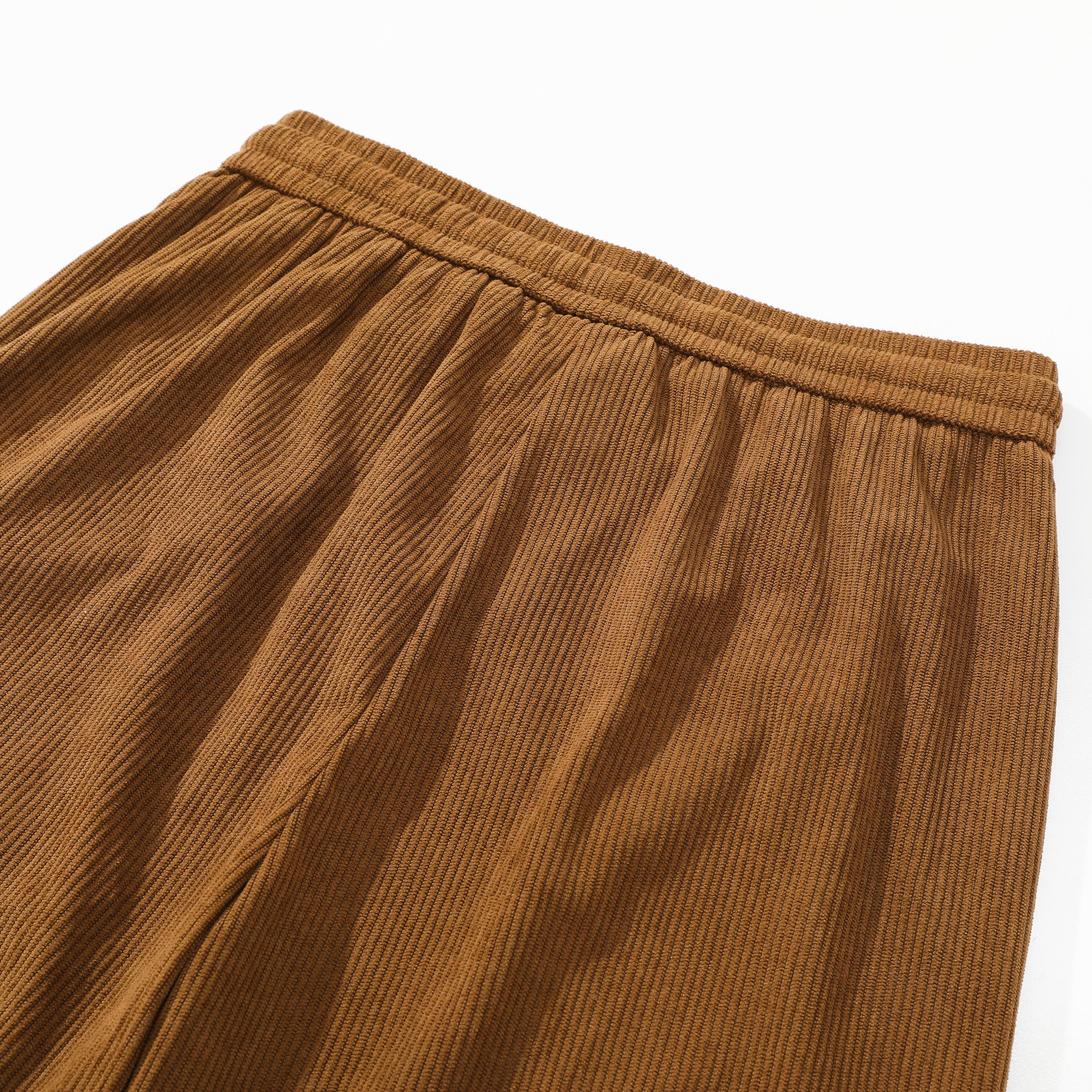 Men’s vintage corduroy casual pants, loose straight-leg long trousers, new for spring/autumn