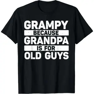Grampy Design For Grandpa From Grandkids Father's Day Grampy T-Shirt,Unisex,Made in USA