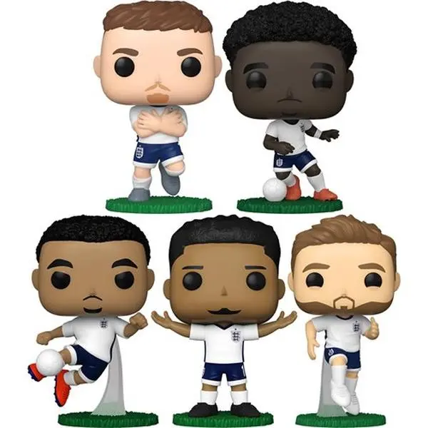 Funko Pop! England World Cup Team (Trent, Jude, Harry, Cole, Bukayo) Vinyl Figures