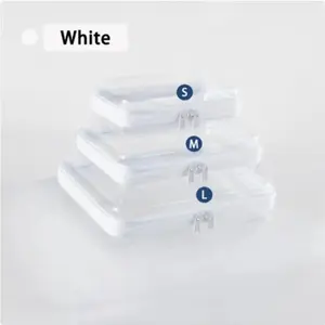 Transparent Clear Hard Plastic Zipper Case, Three Size Options, Ideal for Makeup & Organizing Essentials, Perfect Gift Choice, Versatile Durable Travel Accessory