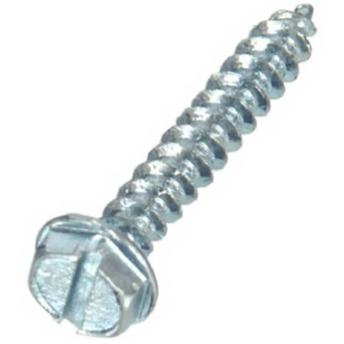 212 MAIN Zinc-Coated Hex Washer Head Slotted Top Sheet Metal Screws, 10 x 1 in., 100-Pack Hardware for Sailing, Water Sports