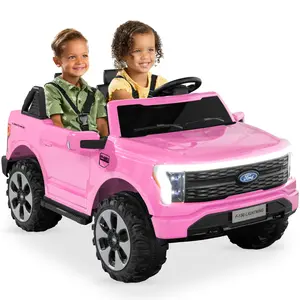 Best Choice Products Kids 24V Ride On Truck Officially Licensed Ford Lightning w/ Remote, LED Lights, 2 Speeds