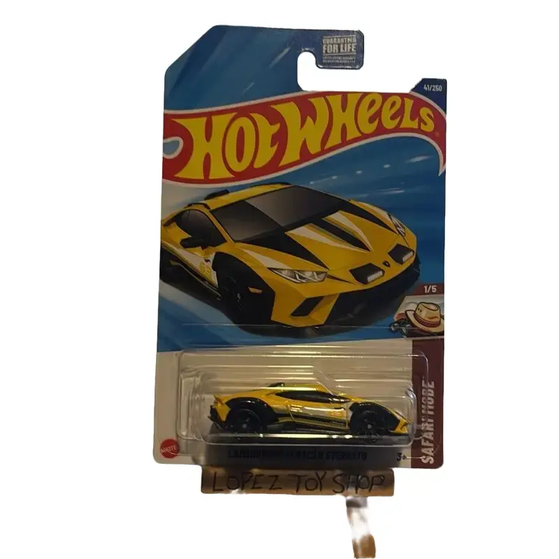 HOT WHEELS 1/64 Scale Metal Diecast Lamborghini Huracan Sterrato Sports Car Model - Yellow & Black Edition, Collectible Vehicle for Kids & Enthusiasts