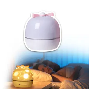 Starry Night Light Projector for Children's Bedroom Rotating Kids Night Light with 6 Films