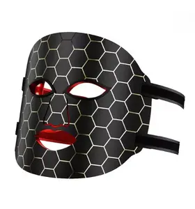 【Mother's Day Gift】Red Light Therapy for Face, LED Face Mask Light Therapy with Rechargeable Remote for Acne, Wrinkles, Skin Rejuvenation, Portable Facial Skin Care Mask with Timing Function - Home Use 96 LED Beads