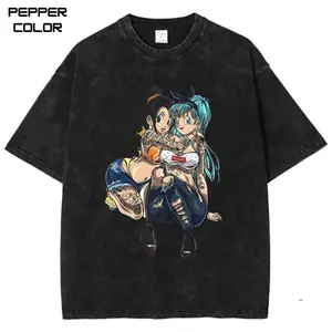 DBZ Bulma And Chichi Graphic T-shirt, DBZ Anime Shirt, Retro Manga shirt, Unisex Streetwear Tee, Menswear Womenswear Tops,Trending, All Size, Gift for Anime Lovers
