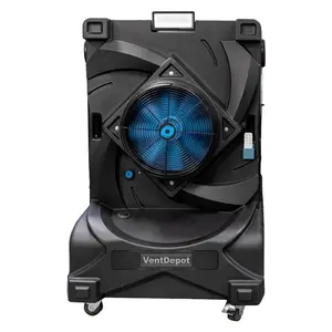 AirMist16 USMTQ-001, 4,960 CFM 10-Speed Indoor/Outdoor Portable Evaporative Cooler for 2,480 sq. ft. w/ Floodlight, Speaker