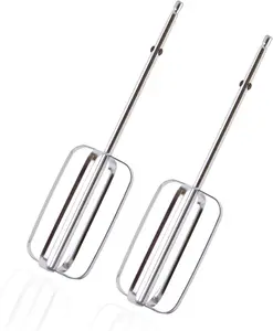 2 count Hand Mixer Attachments Beaters, Hand Mixer Beaters Attachments for Kitchen Stainless Steel Replacement Parts for Hamilton Beach 62682RZ 62692 62695V 64699 Mixer