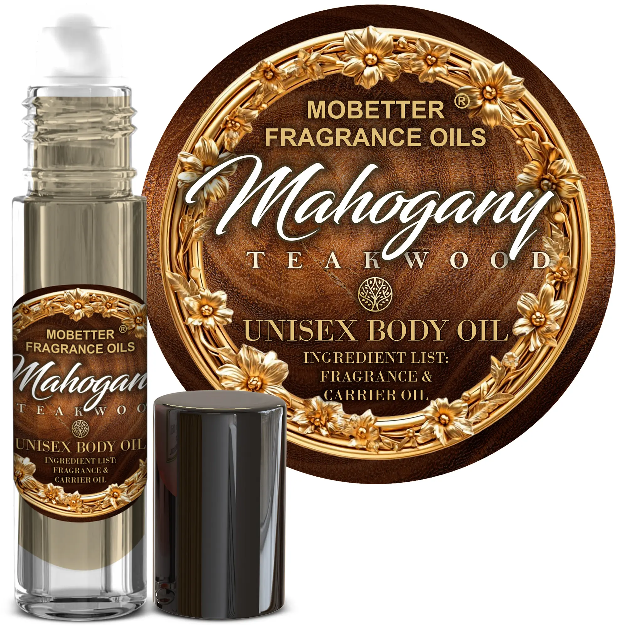 MOBETTER FRAGRANCE OILS Mahogany Teakwood Fragrance Body Oil for Unisex