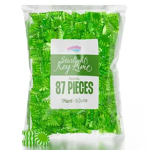 Snackathon Starlight Candy, Individually Wrapped, Key Lime (1 LB, 2 LB, 4 LB)